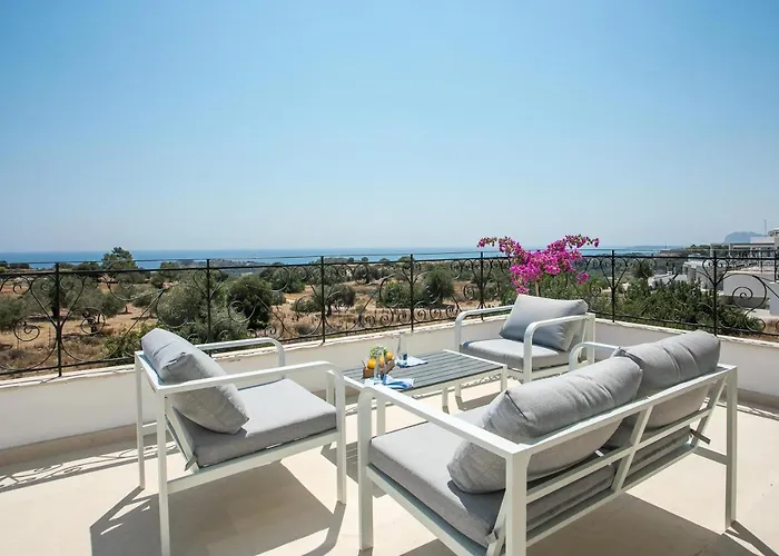 Exclusive Olive & Herb Villa, Mountain To Sea Views, Rhodes *
