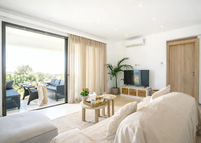 Exclusive Olive & Herb Villa, Mountain To Sea Views, Rhodes Afantou