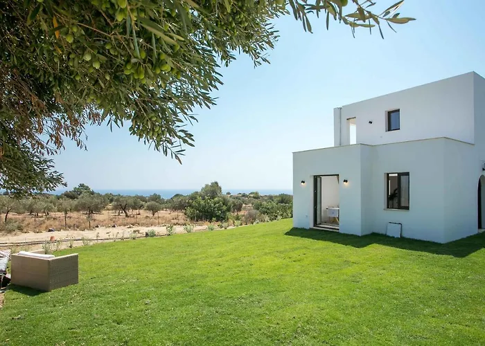 Exclusive Olive & Herb Villa, Mountain To Sea Views, Rhodes 别墅