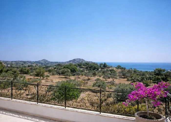 Exclusive Olive & Herb Villa, Mountain To Sea Views, Rhodes